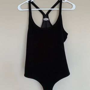 Madewell Velvet bodysuit black